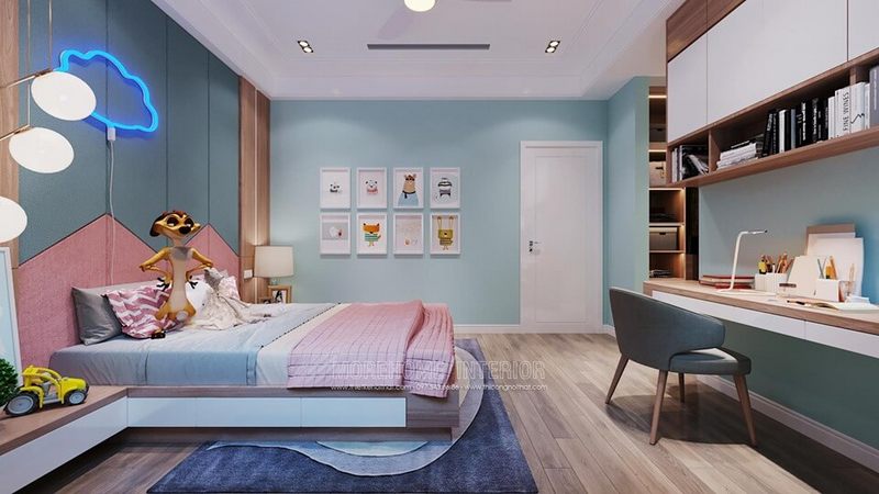 Giường ngủ gỗ hiện đại có hộc dành cho bé yêu của bạn