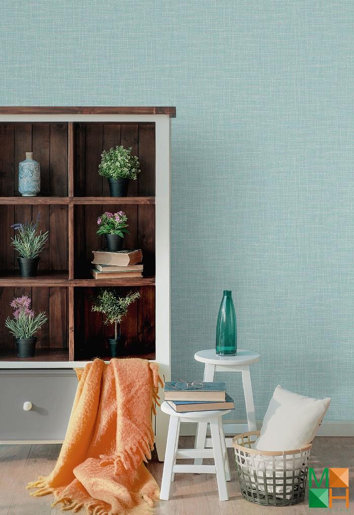 Giấy dán tường màu xanh nước biển